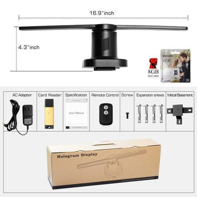 Hollow Bright™️-3D Hologram Projector